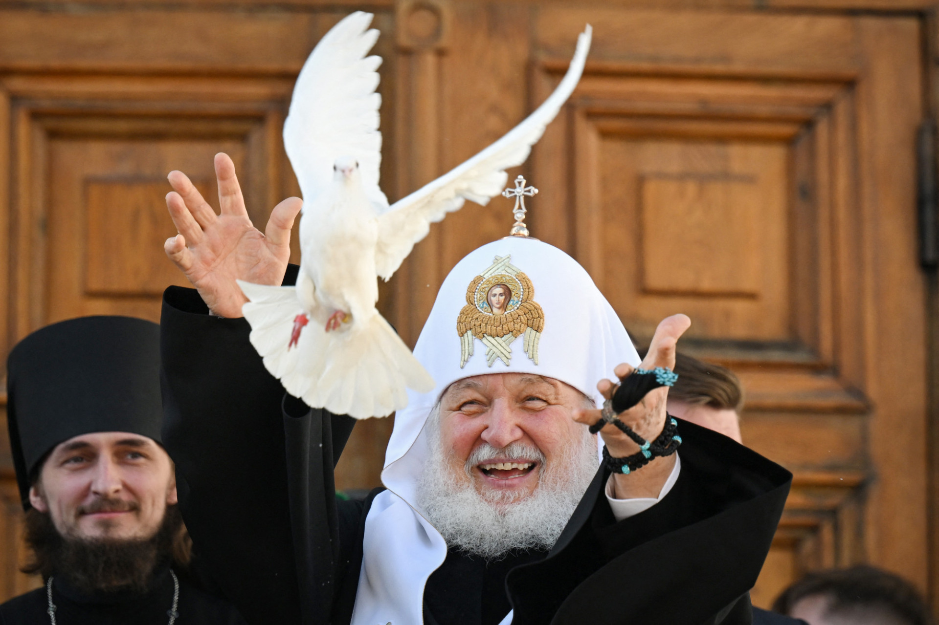 Kirill pátriárka munka közben Copyright 2011 AP. All rights reserved.